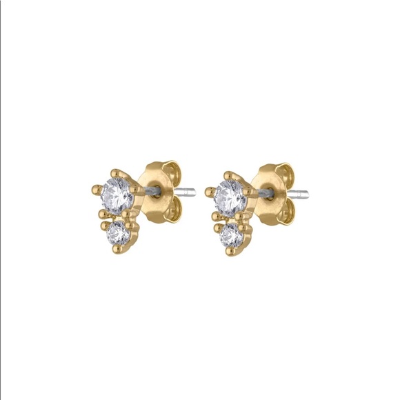 Mejuri Jewelry - Maison Miru single crystal stud